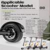 GLDYTIMES 8.5 Inch Scooter Tires, 50/75-6.1 Solid Tire for Hover 1 Journey Jive Pioneer Gotrax GXL V2 XR AOVOPRO ES80 Razor c25 iScooter i9s, 8 1/2 Honeycomb Kick Scooter Front Rear Replacement Wheels view 2