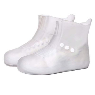 Hooyi Waterproof Rain Shoe Covers for Men Women Overshoes Rain Boots Reusable Galoshes Snow Durable Stretchable Kids Shoe Protectors M