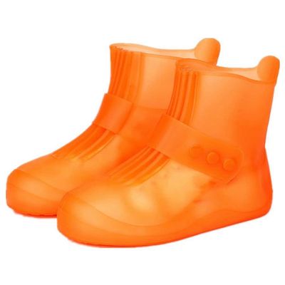 Hooyi Waterproof Rain Shoe Covers for Men Women Overshoes Rain Boots Reusable Galoshes Snow Durable Stretchable Kids Shoe Protectors S
