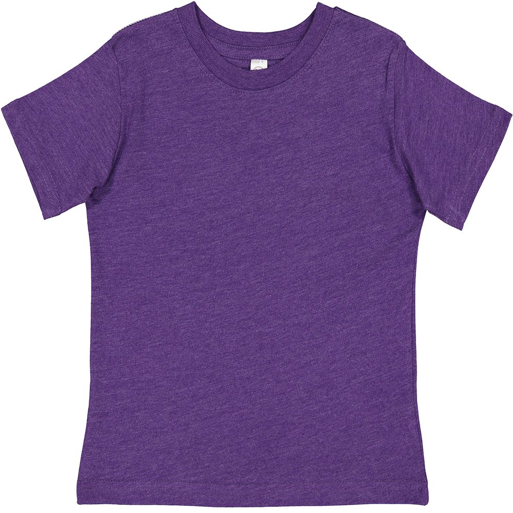 RABBIT SKINS Soft Cotton Toddler T-Shirt Boys Girls | Little Kids Tee| Blank Child Tshirt, Vintage Purple, 4T