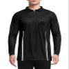 FitsT4 Sports Men's Pro Soccer Referee Jersey Long Sleeve Ref Shirt Black Small view 1