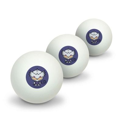 GRAPHICS & MORE Aquaman Movie Ocean Master Chibi Character Novelty Table Tennis Ping Pong Ball 3 Pack