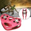 Zipline Trolley Kit with 25kN Carabiner Double Tandem Dual Pulley for 1/4 5/16 3/8 1/2 Cable for Backyard Zipline Climbing Rescue 30KN 6700LBS  view 4