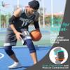 HiRui Knee Pads for Kids Youth Adult, Basketball Baseball Knee Brace Knee Support, Collision Avoidance Kneepad Compression Knee Sleeve for Volleyball Football Cycling Running-1Pair (Navy Blue, L) view 2