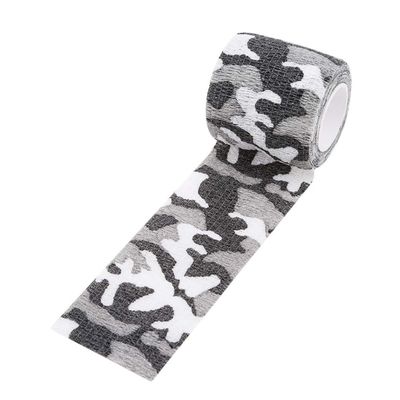 Flybloom Tactical Camouflage Stretch Bandage Outdoor Hunting War Shoot Band Gun Accessories Bicycle Decoration (Black White Camouflage)