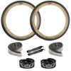 SE Bikes Chicane BMX Durable Wire Bead Replacement OEM Dirt Street Bike Tire Tube Rim Strip Lever Kit Bundle 26 x 3.5 (Black Tan, 26) view 1