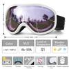 SPOSUNE Ski Goggles Over Glasses with Dual lens, Anti-fog Anti-UV Snow Goggle for Men Women Youth Skiing Snowmobile view 3