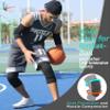 HiRui Knee Pads for Kids Youth Adult, Basketball Baseball Knee Brace Knee Support, Collision Avoidance Kneepad Compression Knee Sleeve for Volleyball Football Cycling Running-1Pair (Black, M) view 2
