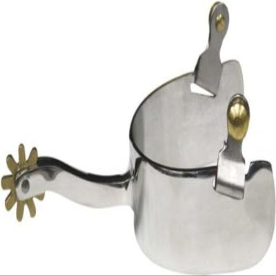 Showman Stainless Steel Wide Band Spurs