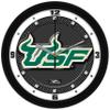SunTime USF Bulls Wall Clock, Printed Carbon Fiber Team Art, Silent Non-Ticking Quartz Movement, 11.5" view 1