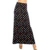 Eevee Women's Beautiful Fold Over Maxi Skirt (ONE Size) - Fun Polka Dots view 1