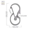 RovyVon U8 Small Keychain Carabiner, Mini Key Pocket Clip, Titanium EDC with Bottle Opener, Multi Tool, Best, Heaty Duty, Emergencies, Man, Office view 4