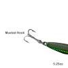 5pcs 5.25oz Colt Sniper jigs 150g coltsniper jig with a 3561D-DT MUSTAD 3X Strong Forge High Carbon Steel Treble Hook - Green Silver view 3