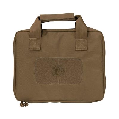 BERETTA 11.45" x 3" x 9" Durable DWR 600D Nylon Fully Padded Protective Soft Gun Case, Coyote