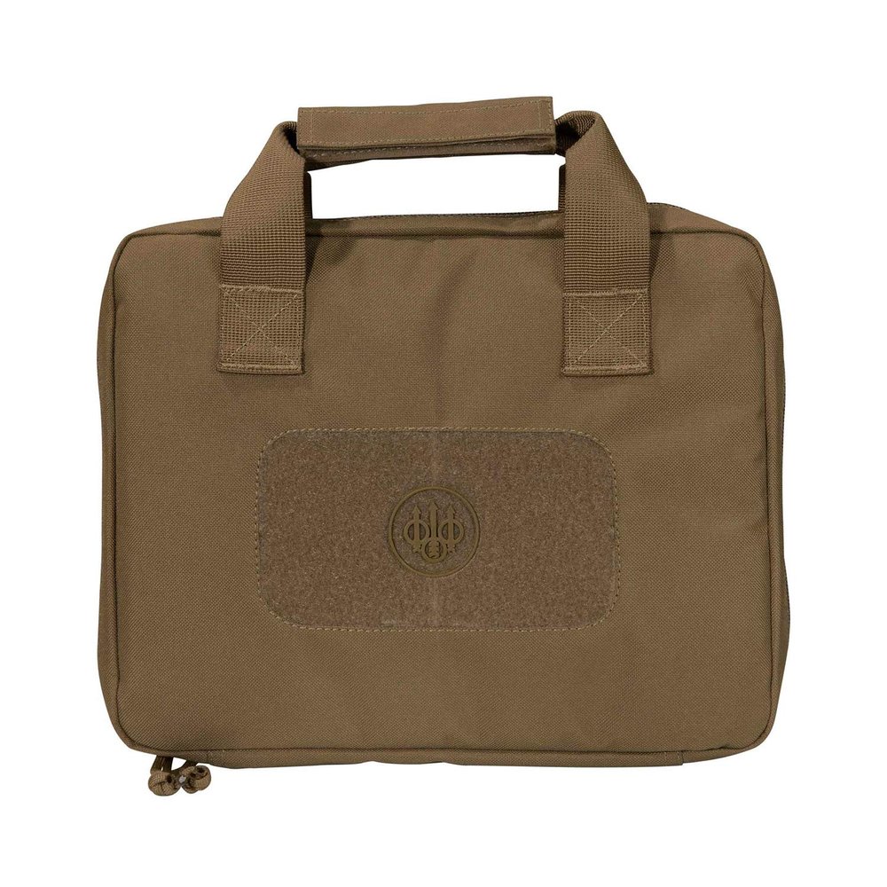 BERETTA 11.45" x 3" x 9" Durable DWR 600D Nylon Fully Padded Protective Soft Gun Case, Coyote