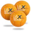 Lax Sak Soft Practice Lacrosse Balls - Same Weight & Size as a Regulation Lacrosse Balls, Great for Indoor & Outdoor Practices, Less Bounce & Minimal Rebounds - Orange, 3 Pack view 1