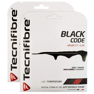 Tecnifibre 2 Packs Black Code Tennis String - 17g (1.24)
