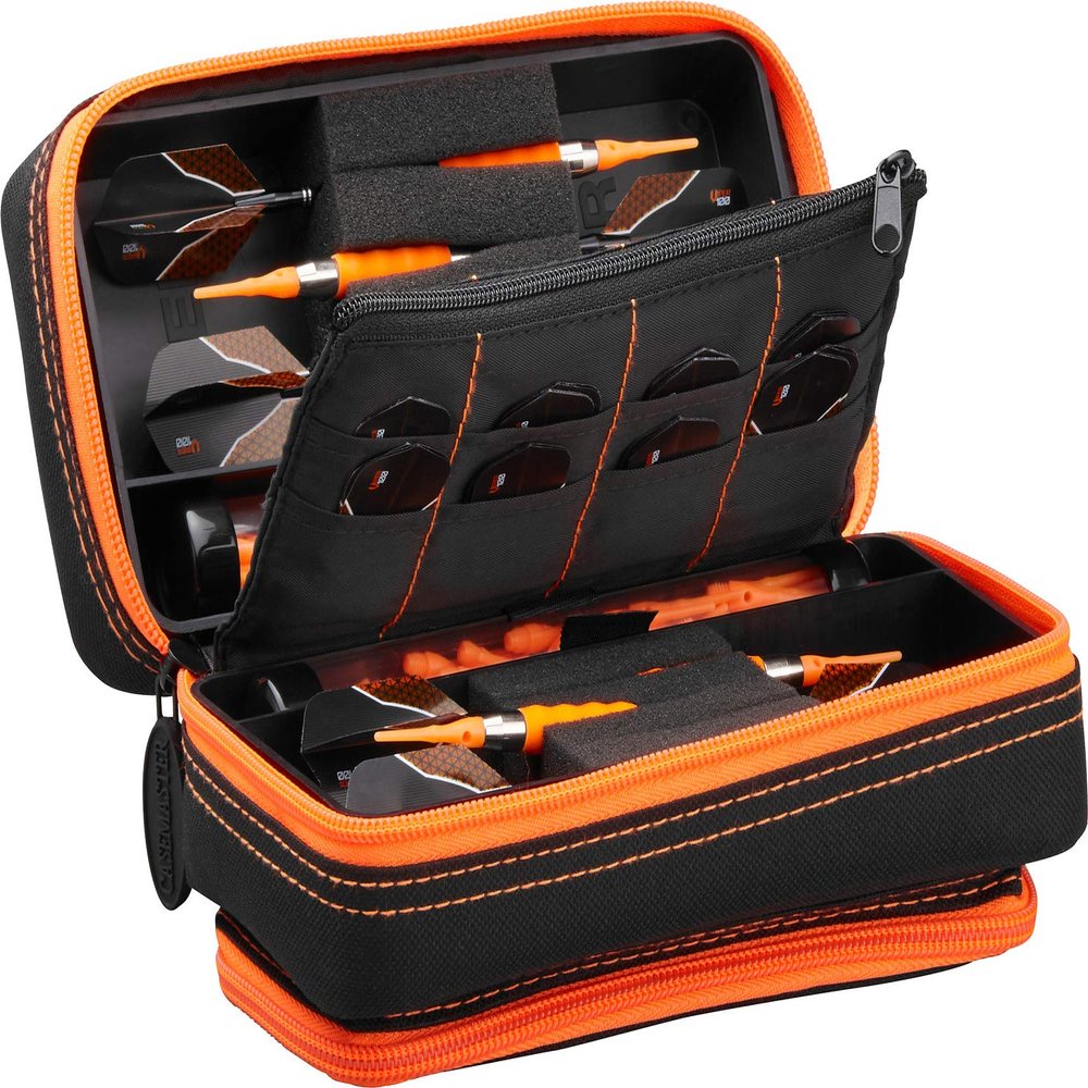 Casemaster Plazma Pro Black and Trimed Dart Case with Phone Pocket