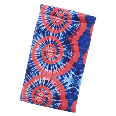 LBI Spring Top Eyeglass Case For Men & Women, Squeeze Top Case, Variety Of Styles in Tie-Dye-Red-Blue
