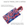 LBI Spring Top Eyeglass Case For Men & Women, Squeeze Top Case, Variety Of Styles in Tie-Dye-Red-Blue view 3