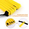 Football Training Ladder,Speed Agility Training Ladder Kit12 Adjustable Flat Rungs and 10 Cones (Orange/Yellow) for Football Soccer Soccer Training Agility Ladder view 4