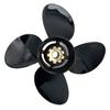Aluminum Outboard Cupped Propeller Boat Prop 4 Blades 12.5x19 Pitch Replacement for TOHATSU BFT60-90, BFW60HP view 3