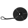 NovelBee 1/2" x 100' Double Braid Nylon Anchor Line with Stainless Steel Thimble,Safe Workload:1,020 Lbs;Tensile Strength:5,100 Lbs (Black) view 3