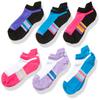 Fruit of the Loom girls Active Lightweight No Show Tab 6 Pair Casual Sock, White Assorted, Shoe Size 4-10 US view 1