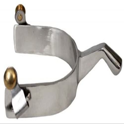 Showman Stainless Steel Spurs w/Humane Blunt End
