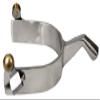 Showman Stainless Steel Spurs w/Humane Blunt End view 1