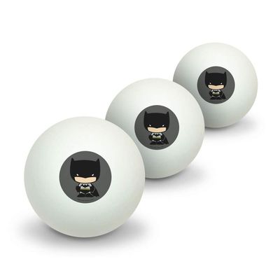 GRAPHICS & MORE Batman Cute Chibi Character Novelty Table Tennis Ping Pong Ball 3 Pack
