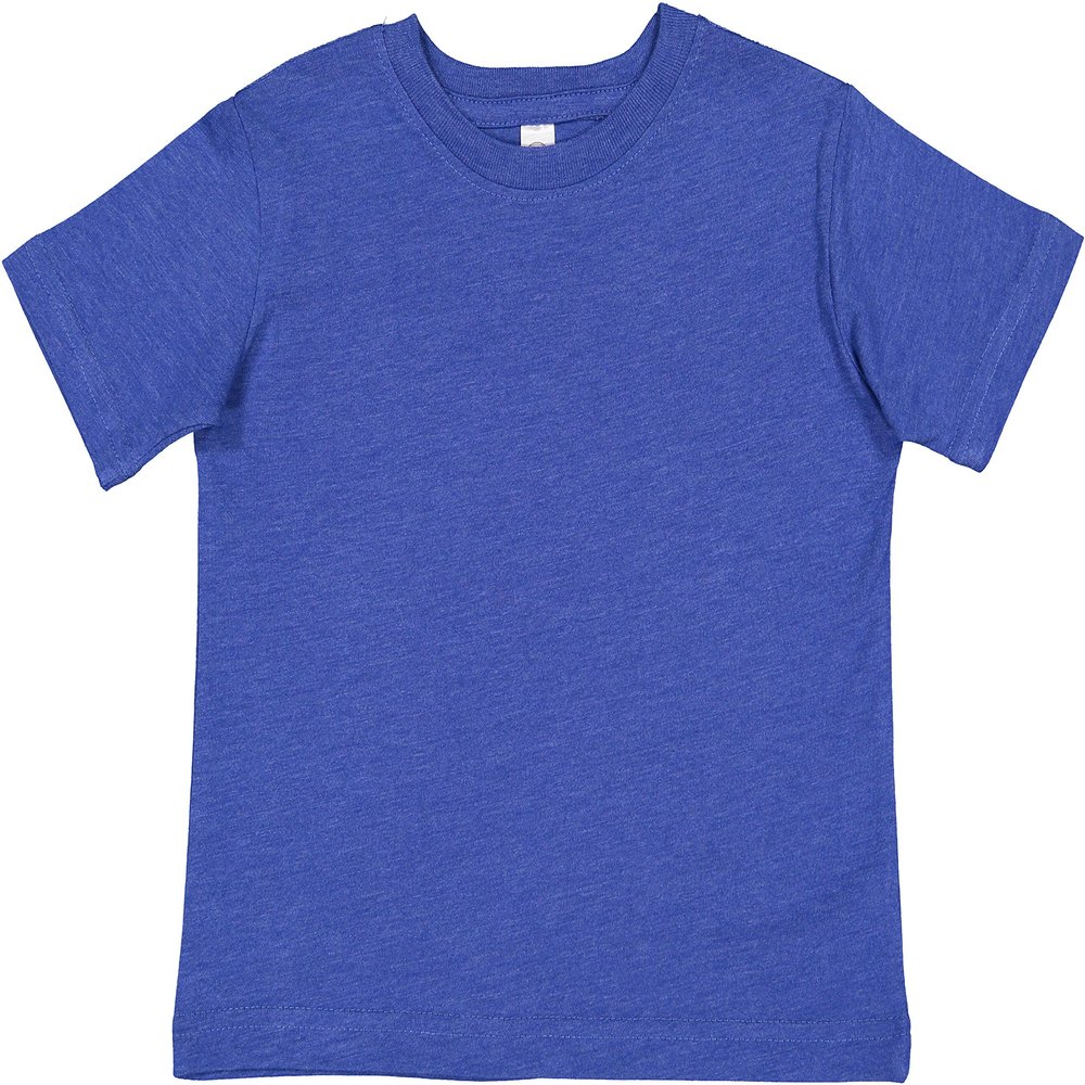 RABBIT SKINS Soft Cotton Toddler T-Shirt Boys Girls | Little Kids Tee| Blank Child Tshirt, Vintage Royal, 5/6