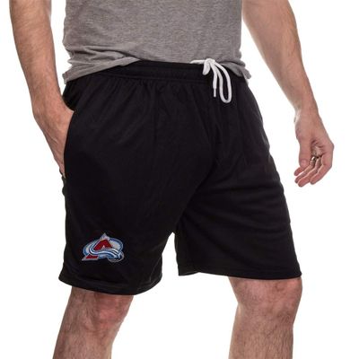 Calhoun NHL Men's Team Logo Air Mesh Shorts (Colorado Avalanche, Large)