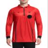 FitsT4 Sports Men's Pro Soccer Referee Jersey Long Sleeve Ref Shirt Red X-Small view 1
