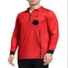 FitsT4 Sports Men's Pro Soccer Referee Jersey Long Sleeve Ref Shirt Red X-Small view 2