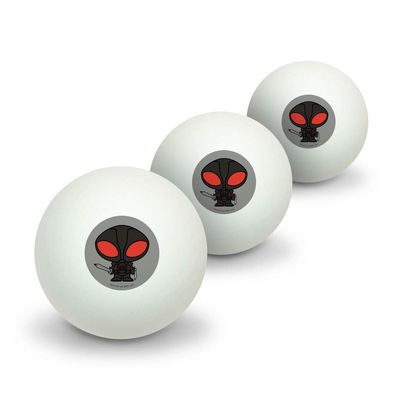 GRAPHICS & MORE Aquaman Movie Black Manta Chibi Character Novelty Table Tennis Ping Pong Ball 3 Pack