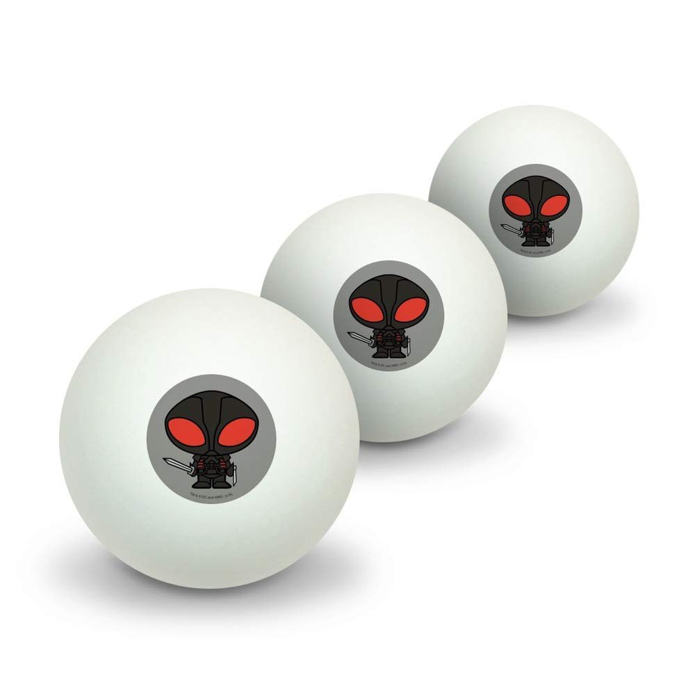 GRAPHICS & MORE Aquaman Movie Black Manta Chibi Character Novelty Table Tennis Ping Pong Ball 3 Pack
