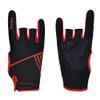 Mumian Professional Anti-Skid Bowling Gloves Comfortable Bowling Accessories Semi-Finger Instruments Sports Gloves Mittens for Bowling (Black Red, M) view 1