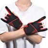 Mumian Professional Anti-Skid Bowling Gloves Comfortable Bowling Accessories Semi-Finger Instruments Sports Gloves Mittens for Bowling (Black Red, M) view 2