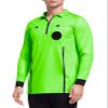 FitsT4 Sports Men's Pro Soccer Referee Jersey Long Sleeve Ref Shirt Green Small view 2