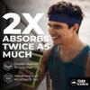 Tough Headwear Terry Cloth Headband - Sweat-Wicking Running Head Band - Basketball Accessories - Headband for Washing Face - Navy Blue view 2