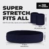 Tough Headwear Terry Cloth Headband - Sweat-Wicking Running Head Band - Basketball Accessories - Headband for Washing Face - Navy Blue view 3