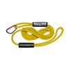 Boat Throw Rope- Double Braided Nylon Rope, Stitched Loops and Floats by Boat Lines and Dock Ties (Yellow, Hook and Loop 25 feet) view 1