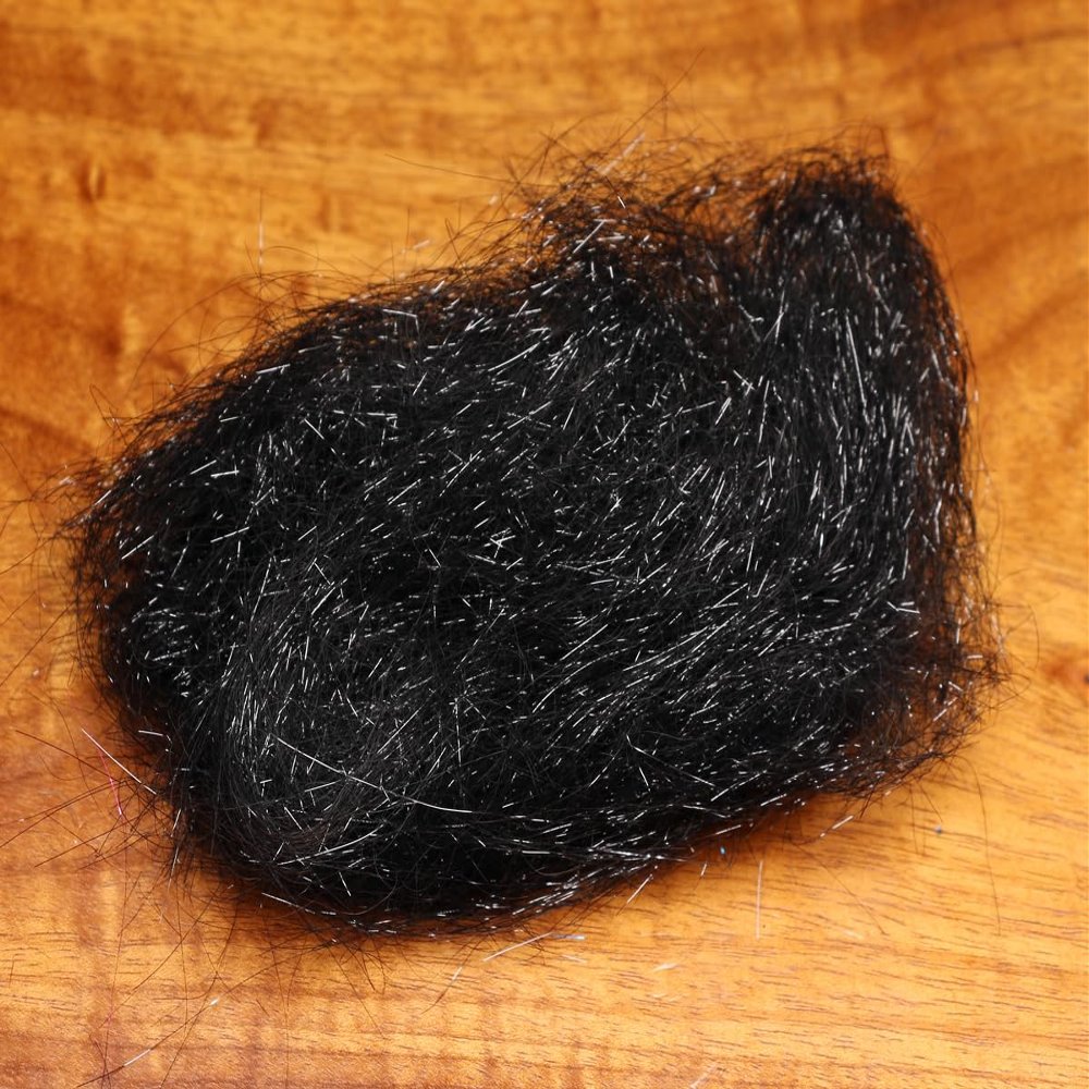 Hareline Fly Tying Ice Dub #379 Wicked Black