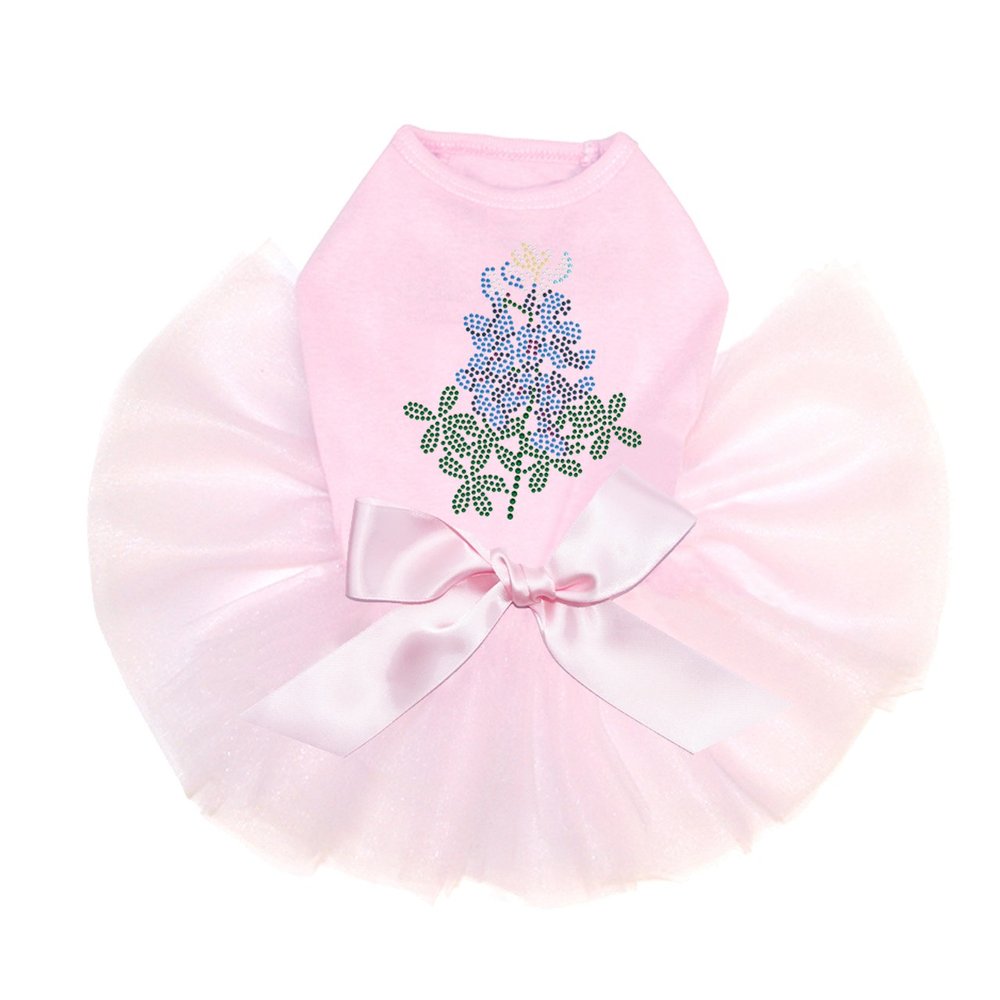 Bluebonnet - Bling Rhinestone Dog Tutu Dress, XL Pink