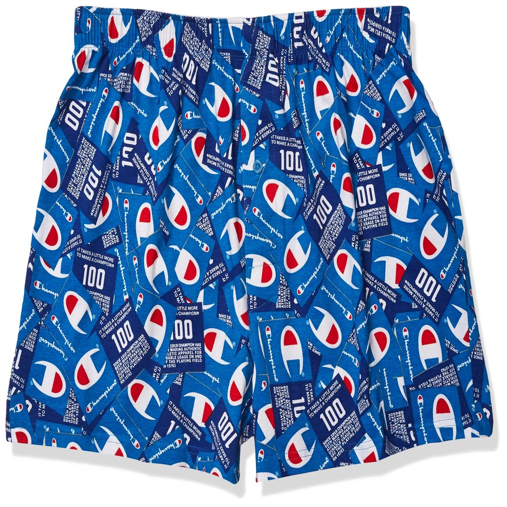 Champion Men's Joker Print Knit Boxer Underwear, Surf The Web, Medium