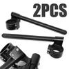 Occus Grips 2pcs 41mm Fork Tube Handle Bar Black CNC Clip On Motorcycle 7/8" Handlebars for Yamaha R3 15-16 Kawasaki Suzuki view 2