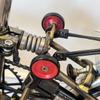 ACEOFFIX For BROMPTON 45mm Lightweight Easy Wheels + Titanium Bolts in Bronze RED view 3