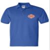 ALLNTRENDS Men's Polo T Shirt Fire Department Embroidered Firefighter Top USA Gift (L, Royal Blue) view 1