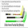 3-Stick Home Floorball Set (Wooloc) - 87 cm Left view 2